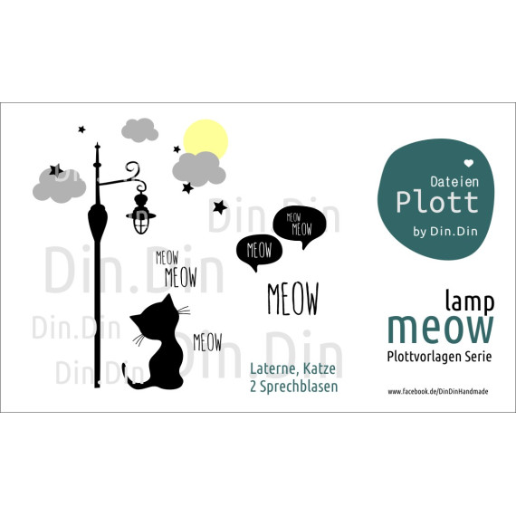 Plotter Datei "Meow-Serie Lamp"