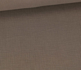 Musselin - Muslin - Double Gauze - Uni - Braun