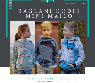 Ebook Raglan Hoodie mini MAILO 86/92-158/164