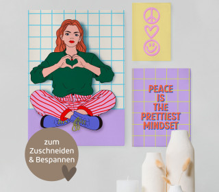DIY-Paneel - 6 Poster - Peace Please - Lausemia Design Studio - Outdoorstoff - abby and amy