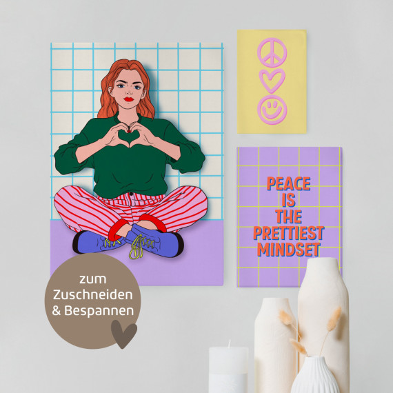 DIY-Paneel - 6 Poster - Peace Please - Lausemia Design Studio - Outdoorstoff - abby and amy
