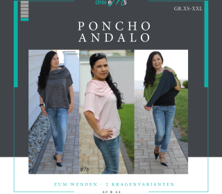 Ebook Poncho ANDALO Gr. XS-XXL