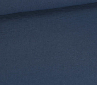 Viskose - Nylon Air Flow - Blusenstoff - Uni - Taubenblau Dunkel
