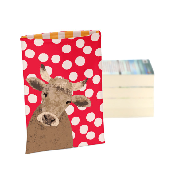 DIY-NÄHSET - Buchtasche - Tierisch Bunt - Kuh - Andrea Liesert - Softshell - abby and amy
