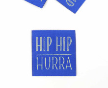 1 XL Label - HIP HIP HURRA - Blau