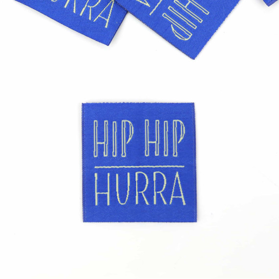 1 XL Label - HIP HIP HURRA - Blau