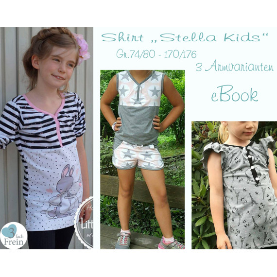 eBook  - Shirt "StellaKids" Gr.74/80 - 170/176