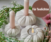 Silikon - Gießform - Kerzenhalter - für Teelichter - Spirale - große Wellen - vielfältig nutzbar