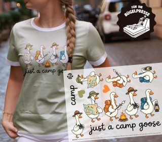 Onkel Bo's Bügelbilder - DIN A4 - Just a camp goose - BIG