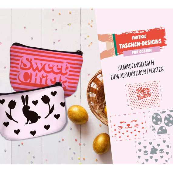 FREEBIE - Osterzeit - Osterhase - Siebdruck Vorlagen