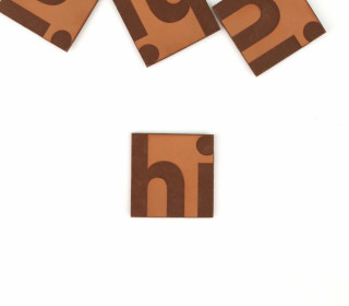 1 KUNSTLEDER LABEL - Hellbraun - small - hi