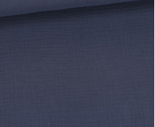 Musselin - Muslin - Double Gauze - 125g - Uni - Schnuffeltuch - Windeltuch - Jeansblau