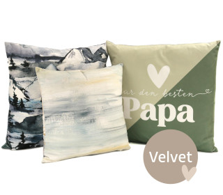Kissenstoff - DIY - Kissen-Set - Für den besten Papa - Velvet - abby and amy