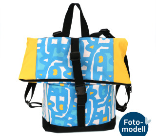 FOTOMODELL - Rucksack fertig genäht - Nepal - Heron Poise - Ocean - federfrey Design