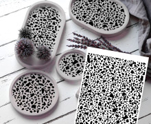 Rub-On Sticker - Terrazzo - Schwarz - studio.mARTinchen - Tante Henni Rubon - vielfältig nutzbar