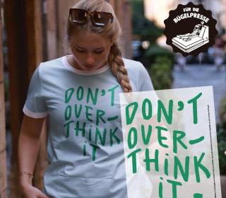Onkel Bo's Bügelbilder - DIN A4 - Don't overthink it - BIG