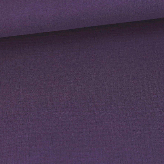 Musselin - Muslin - Double Gauze - Uni - Lila Dunkel