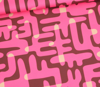 Outdoorstoff - Groovy Vibes - Whop - Braun/Fuchsia - Sanne Paul - abby and amy