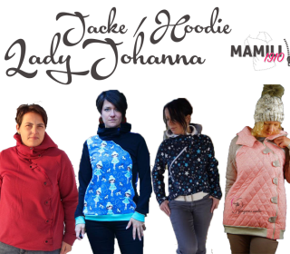 E-Book Lady Johanna (Sweat)Jacke / Hoodie Gr. 32-50