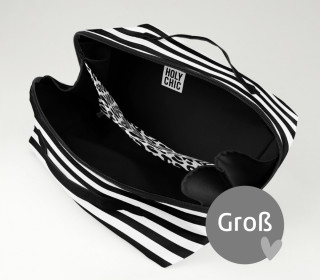 DIY-Nähset - GROß - Kosmetiktasche - Binz - Holy Chic - Black & White - studio.mARTinchen - abby and amy