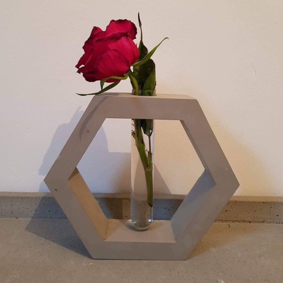 Silikon - Gießform - Blumenvase - Reagenzglas - Kerzenhalter - 2in1 - Kreis - vielfältig nutzbar