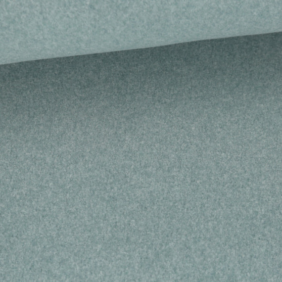 Bio-Baumwoll Fleece - Uni - 320g - Pastelltürkis