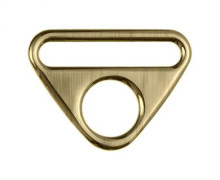 2 O-Ringe mit Steg - Taschenring - 40mm - Veno - Altgold