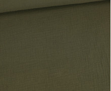 Musselin - Muslin - Double Gauze - Extrabreit - 280cm - Uni - Khakigrün - Schnuffeltuch - Windeltuch