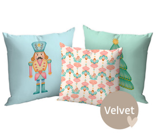 Kissenstoff - DIY - Kissen-Set - Nutcracker Christmas Ballet - Velvet - Elisabeth Cölfen - abby and amy