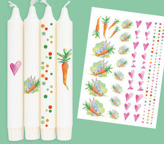 DIN A4 - Tattoofolie - Karl Klopfer - Adoringly Dzio - für Kerzen / Keramik