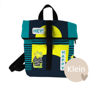 DIY-Nähset - Rucksack - Nepal - Klein - fröhliche Tierfreunde - Happy Frosch - ela ideen - abby and amy
