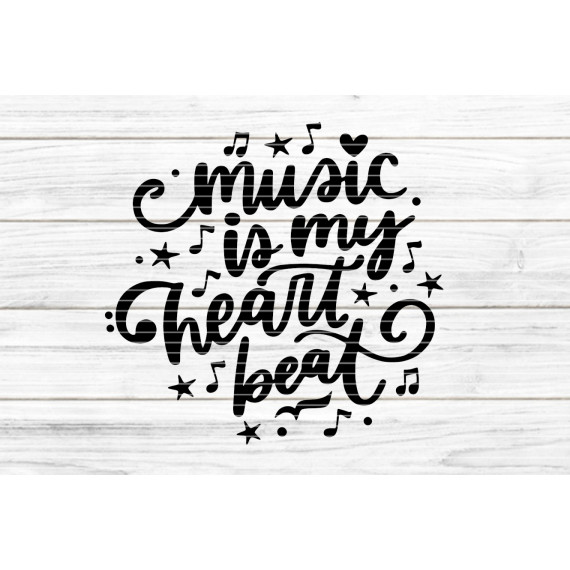music beat Plotterdatei SVG DXF FCM