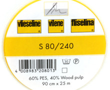 1 Meter Vlieseline - S 80/240 - 90cm - Freudenberg - Weiß