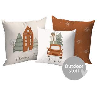 Kissenstoff - DIY - Kissen-Set - Woodland Christmas - Outdoorstoff - abby and amy