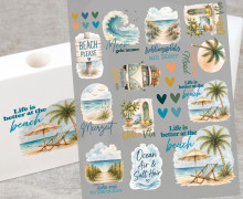 Rub-On Sticker - Ocean Air & Salt Hair - Tante Henni Rubon - vielfältig nutzbar