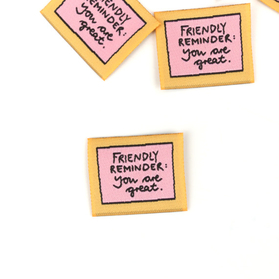 1 Label - FRIENDLY REMINDER: You are great - Blassorange - EMJO-DESIGN