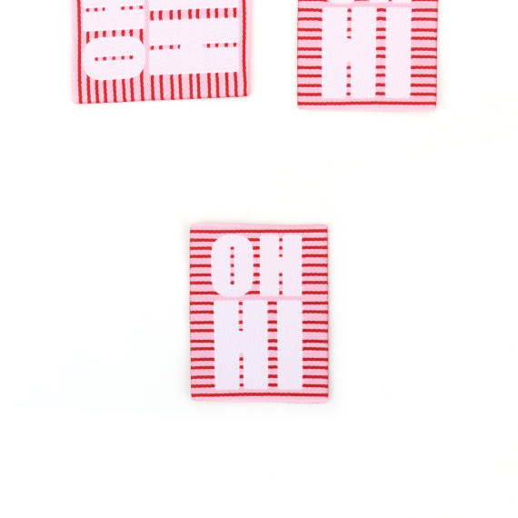 1 XXL Label - OH HI - Rosa - Anlukaa