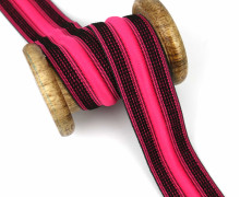 1 Meter Gummiband mit Kordelzug - 30mm - Pink