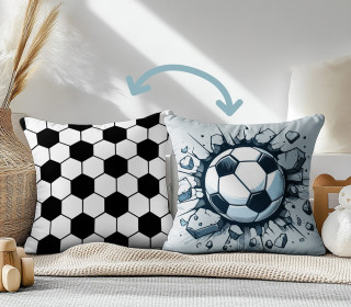 Genähtes Kissen inkl. Inlet - Fußball - Ball - Mein Hanseherz