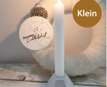 Silikon - Gießform - Kerzenständer - konisch - grafische Form - mehreckig - Klein - vielfältig nutzbar