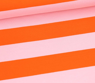 Sommersweat - Just Stripes! - Streifen - Orange/Babyrosa