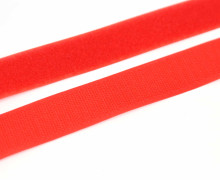 1 Meter Klettband - Klettverschluss - Zum Nähen - Hook & Loop - 25mm - Rot