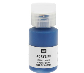 Acrylfarbe - Acrylini - 22ml - Matt - Geruchsarm - Rico Design - Kobaltblau