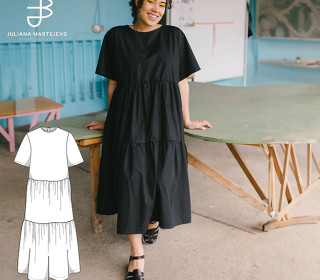 eBook JULIANA MARTEJEVS Sommerkleid mit Raffung