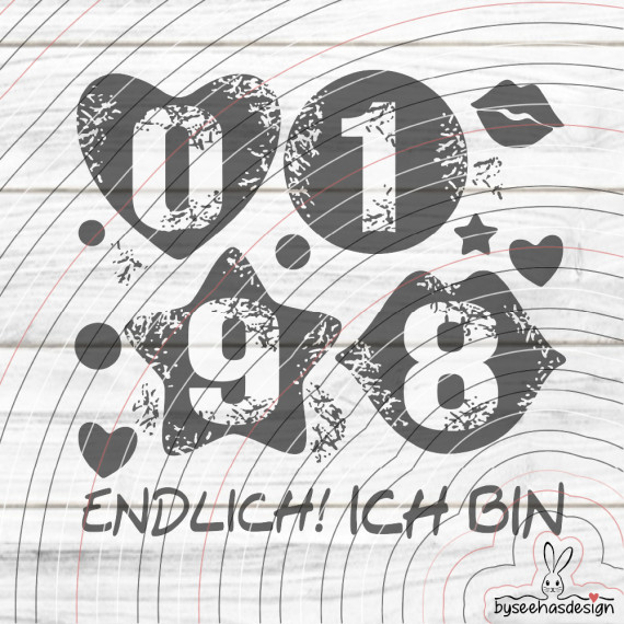 Zahlen Set Plotterdatei 1 8 9 0 SVG DXF