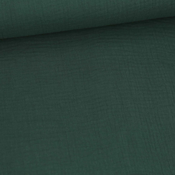 Musselin - Muslin - Double Gauze - Uni - Kieferngrün - 125g - Schnuffeltuch - Windeltuch