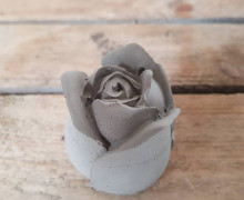 Silikon - Gießform - Kleine - Rose - Blüte - ohne Blätter - vielfältig nutzbar