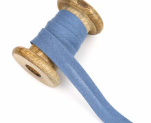 1 m Schrägband - Uni - 20mm - Jeansblau