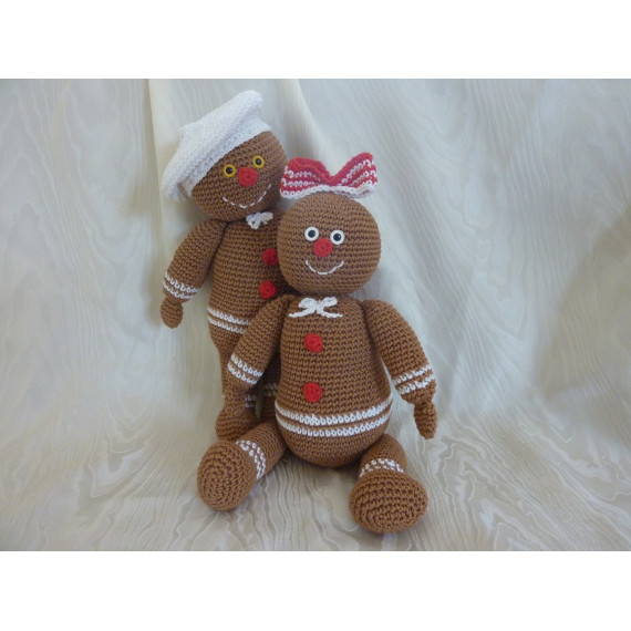 Häkelanleitung - Lina & Linus Lebkuchen