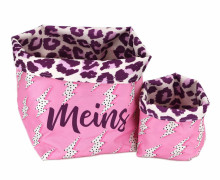 DIY-Nähset - Badezimmer Utensilo - Leo Animal - Lightning - Meins - Outdoorstoff - abby and amy